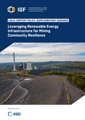 광산 주변 지역사회의 회복력을 위한 신재생에너지 인프라 활용(Leveraging Renewable Energy Infrastructure for Mining Community Resilience) 썸네일